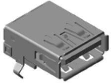 Фото 1/4 48405-0003, USB Connectors USB 3.0 F/A STD RA REC CH=3.91 15u'