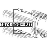1974E90FKIT, Втулка направляющая суппорта тормозного переднего комплект
