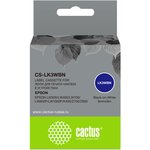 Картридж ленточный Cactus CS-LK3WBN черный для Epson LW300/LW400/LW700/LW600P/ ...