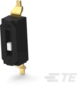 Фото 1/3 EDS01SGRSTR04Q, 1 Way Surface Mount DIP Switch SPST, Recessed Actuator