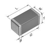 C1005C0G2A101J050BA, 100pF Multilayer Ceramic Capacitor MLCC, 100V dc V, ±5% , SMD