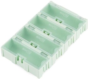 Фото 1/2 TOL-11528, SparkFun Accessories Modular Plastic Storage Box - Medium (4 pack)