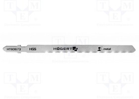 HT6D673, Hacksaw blade; metal,jigsaw; 132mm; 21teeth/inch; 5pcs.