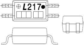 LTV-217-TP1-B-G, Transistor Output Optocouplers Optocoupler, AC 600%, 5KV, 4 PIN