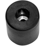 9145, Rubber Foot with Metal Washer - 1 1/2" Diameter x 1 1/2" Thickness
