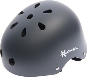 12073, Шлем для катания на велосипеде,скейтборде и роликах L серый-матовый KLONK