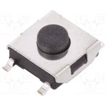 TACTM-63N-F-BLACK, Микропереключатель TACT, SPST-NO, Положения 2, 0,05A/12ВDC, SMT