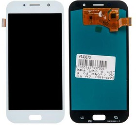 (A720F) дисплей в сборе с тачскрином (модуль) для Samsung Galaxy A7 (SM-A720F) голубой (2017) OLED