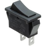 R4ABLKBLKEF0, Rocker Switches 15A 250V SPST On-Off No Lamp