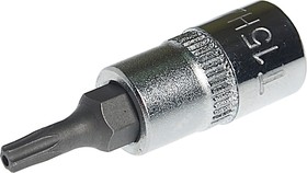 Бита-головка TORX с отверстием 1/4 х T15H, длина 37мм JTC