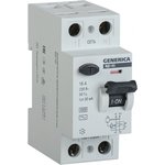 Выключатель дифференциального тока (УЗО) 2п 40А 30мА тип AC ВД1-63 GENERICA ...