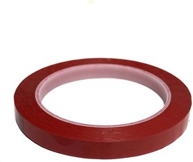 Майларовая лента для трансформаторов 0,06 х 10 мм 33 м ( красный)