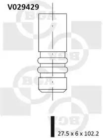 V029429, Клапан выпускной OPEL [X16XEL, X14XE, Z16XEP]