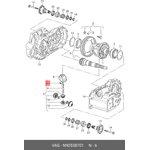 N90538701, Гильза вала дифференциала VAG