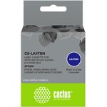 Картридж ленточный Cactus CS-LK4TBN черный для Epson LW300/LW400/LW700/LW600P/ ...