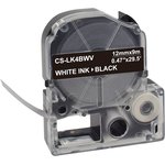 Картридж ленточный Cactus CS-LK4BWV черный для Epson LW300/LW400/LW700/LW600P/ ...