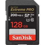 Карта памяти SanDisk Extreme Pro SD UHS I 128GB Card for 4K Video for DSLR and ...