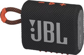 Фото 1/8 JBLGO3BLKO, Портативная акустика JBL GO 3 Black/Orange
