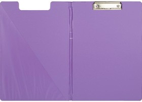 Фото 1/9 Папка-планшет с зажимом и крышкой Attache Bright colours A4 сиреневый