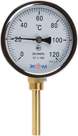 Биметаллический термометр ЭКОМЕРА L=60 радиальный БТ-1-100-120С-L60-РИ