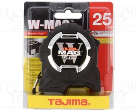 WM550MTD215K, Measuring tape; L: 5m; Width: 25mm; Enclos.mat: ABS; Class: II