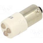 1862035W3D, Индикат.лампа: LED; BA9S,T10; белый; пластик; 24ВAC; 24ВDC; 3мм