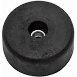 F1686, Rubber Foot with Metal Washer - 1 1/2" Diameter x 5/8" Thickness
