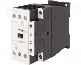 Фото 1/2 DILM25-10(230V50HZ, 240V60HZ), Контактор 25 А, управляющее напряжение 230В (АС), 1 НО доп. контакт, категория применения AC-3, AC-4