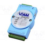 ADAM-6060-D, 6 Relay Output/6 DI Module, 12 Channels, 10/100 Ethernet / RJ45, 30V