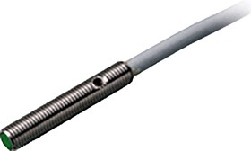 NBB0,6-4GM22-E2, Inductive Barrel-Style Proximity Sensor, M4 x 0.5, 0.6 mm Detection, PNP Output, 10 30 V dc