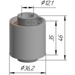 1238-4055, Сайлентблок рычага Ford Focus I, II 98-; Mazda 3 (BK, BL) ...