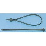 132-37530 CT375-PA66HS-BK, Cable Tie, 375mm x 7.6 mm, Black Polyamide 6.6 ...
