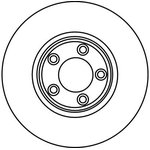 DF4106, Диск торм.зад.JAGUAR S-TYPE 2.5 V6 02-07