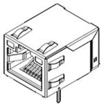 0480749101, Modular Connectors / Ethernet Connectors ModJk w/LED&Int MagSMTw/o Mylar