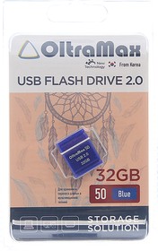 Фото 1/2 OM-32GB-50-Blue, Карта памяти USB 32GB OLTRAMAX