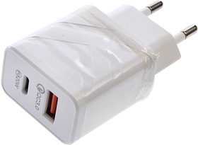 Фото 1/3 UNN-4-2-03-QCPD, Устройство зарядное в розетку 1USB + 1 Type C 220V WIIIX