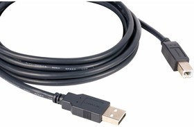 Фото 1/4 Кабель USB A (M) - USB B (M), 3м, Kramer C-USB/AB-10