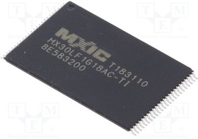 Фото 1/7 MX30LF1G18AC-TI/TRAY, NAND Flash Parallel 3V 1G-bit 128M x 8 25ns 48-Pin TSOP-I