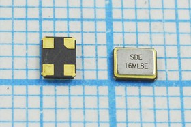 Кварцевый резонатор 16МГц, SMD 3.2x2.5мм с 4-мя контактами, нагрузка 8пФ, точность 10ppm, 30/-40~85C; 16000 \SMD03225C4\ 8\ 10\ 30/-40~85C\S