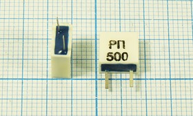 Кварцевый резонатор 500 кГц, корпус C07x3x09P2, стабильность частоты /-60~80C ppm/C, марка РП12Е, 2P-1 (РП500)