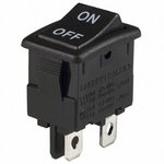LRA22H2DBBNN, Rocker Switches SPST ON-OFF BLK 10A "ON OFF"