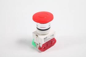 Фото 1/5 Выключатель кнопочный "Грибок" AE ВК-22 d22мм с фиксацией красн. DEKraft 25038DEK