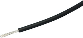 MLFC 5.5SQ 20m, MLCF Series Black 5.2 mm² Hook Up Wire, 10 AWG, 35/0.45 mm, 20m, PEX Insulation