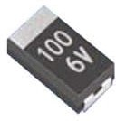 F910J107MCC, Tantalum Capacitors - Solid SMD 6.3V 100uF 2312 ESR=250mOhms 20%