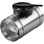 Дроссель-клапан оцинкованный для воздуховодов 100 мм 4607122243085