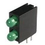 WP934GE/2GD-RV, LED Circuit Board Indicators 3mm 2 LVL RA. 568nm LED INDICATOR