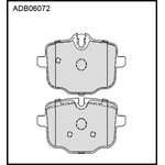 ADB06072, Колодки тормозные дисковые | зад |