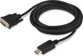 Фото 1/3 Кабель аудио-видео Buro 1.1v DisplayPort (m)/DVI-D (Dual Link) (m) 3м. позолоч.конт. черный (BHP DPP_DVI-3)