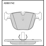 ADB01742, Колодки тормозные дисковые | зад |
