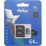 Носитель информации Netac P500 Standard 64GB MicroSDXC U1/C10 up to 90MB/s ...